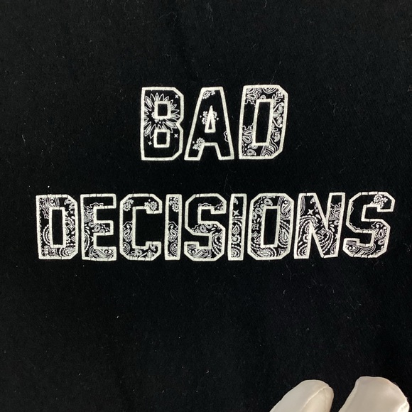Vox Populi FTP Bad Decisions Black Tshirt, Sz S, Unisex - Picture 4 of 9